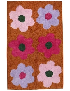 Flowerbed Bath Mat
