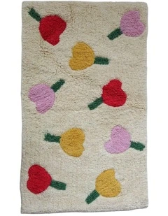 Forget Me Not Bath Mat - Vanilla
