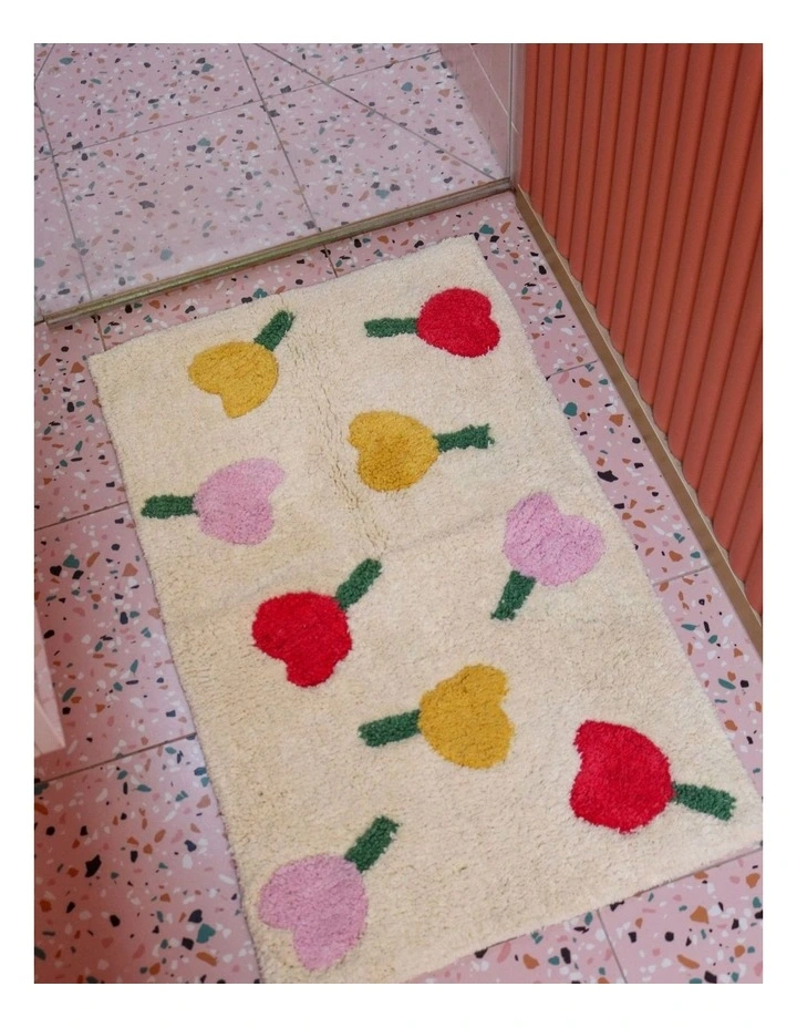 Forget Me Not Bath Mat - Vanilla image 2