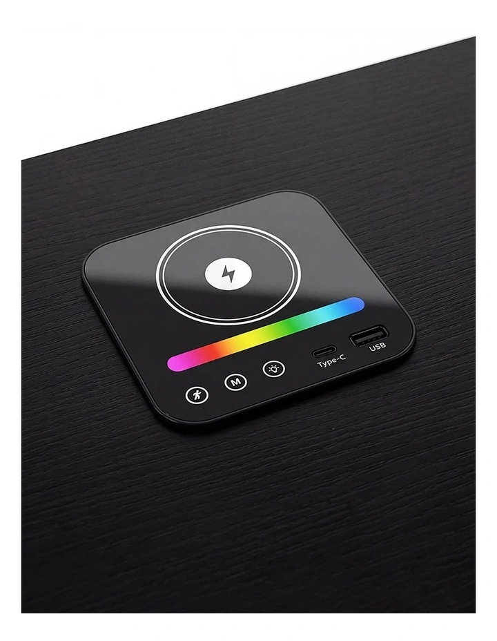 Levede Smart Bedside Table Charging Station Motion Sensor Modern Nightstand image 5