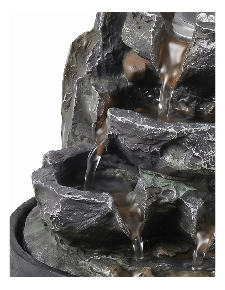 Spector Tabletop Water Fountain Resin Indoor Water Feature 3 Flow Levels Office image 5