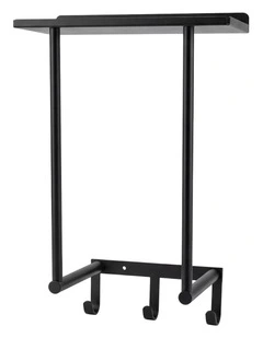 Levede Wall Mounted Towel Rack Towel Holder 3 Hooks Bathroom Towel Storage