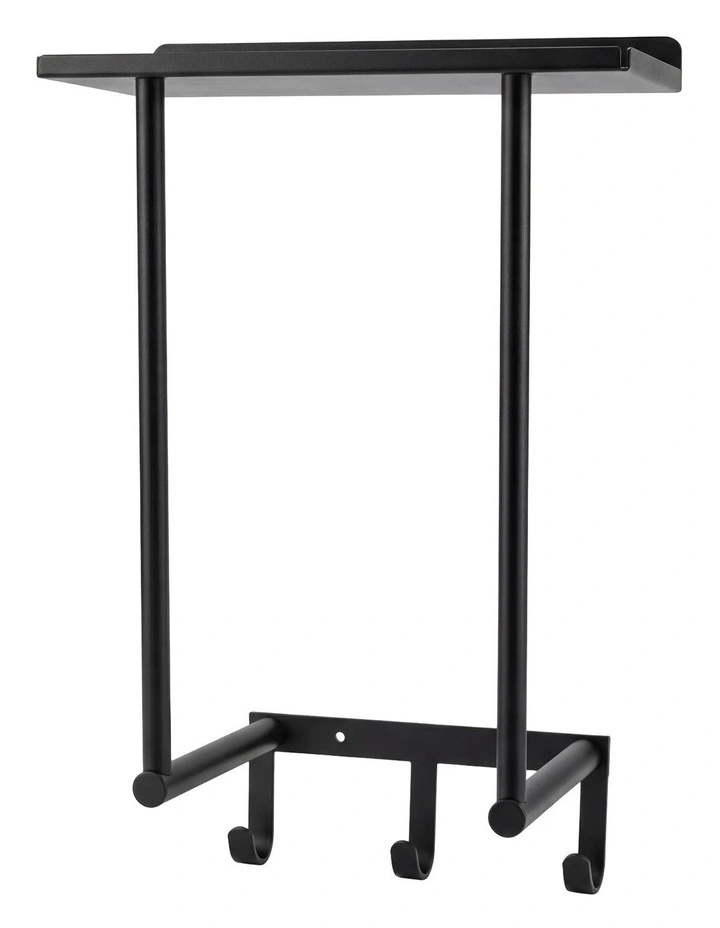 Levede Wall Mounted Towel Rack Towel Holder 3 Hooks Bathroom Towel Storage image 1