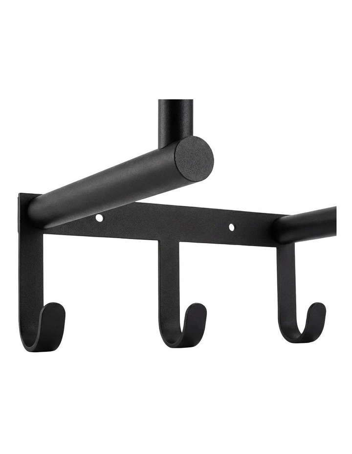 Levede Wall Mounted Towel Rack Towel Holder 3 Hooks Bathroom Towel Storage image 4