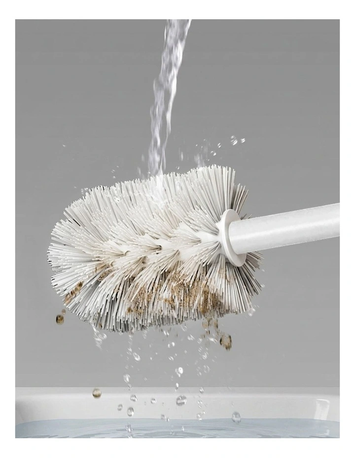 SOGA 2X 27cm Wall Mounted Toilet Brush Holder Bathroom Cleaning Brush White image 7