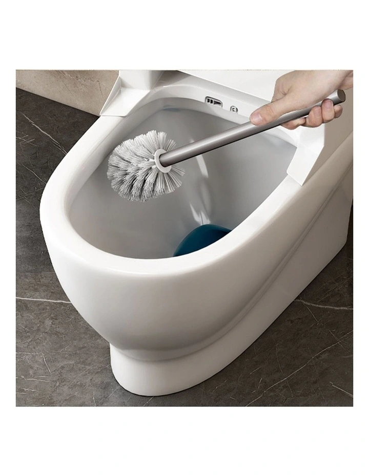 SOGA 27cm Wall Mounted Toilet Brush Holder Bathroom Cleaning Brush Dark Grey image 5
