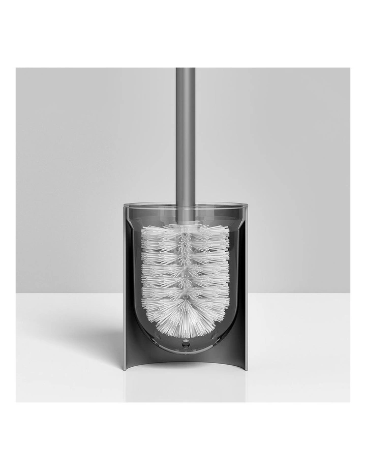 SOGA 2X 27cm Wall Mounted Toilet Brush Holder Bathroom Cleaning Brush Dark Grey image 6