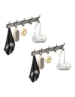 SOGA Towel Racks 2 Pack 37cm with Hooks