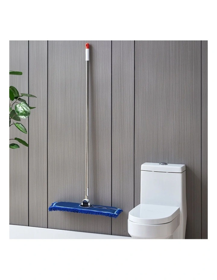 SOGA Flat Mop Replacement Pad 100 x 22cm Blue image 4