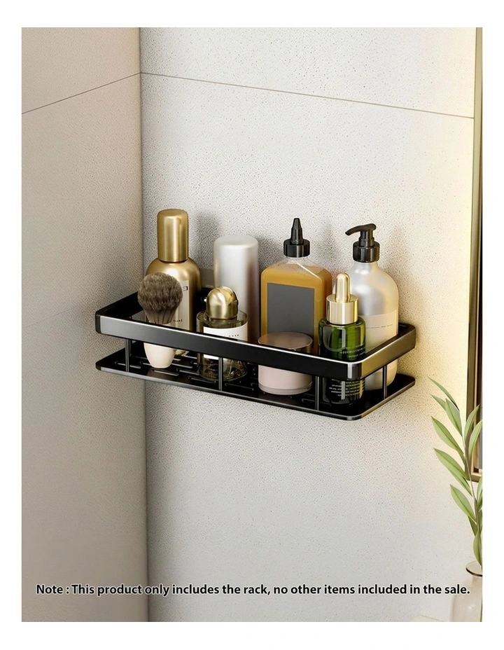 SOGA Shower Caddies 2 Pack 33cm Black Self-Adhesive image 2