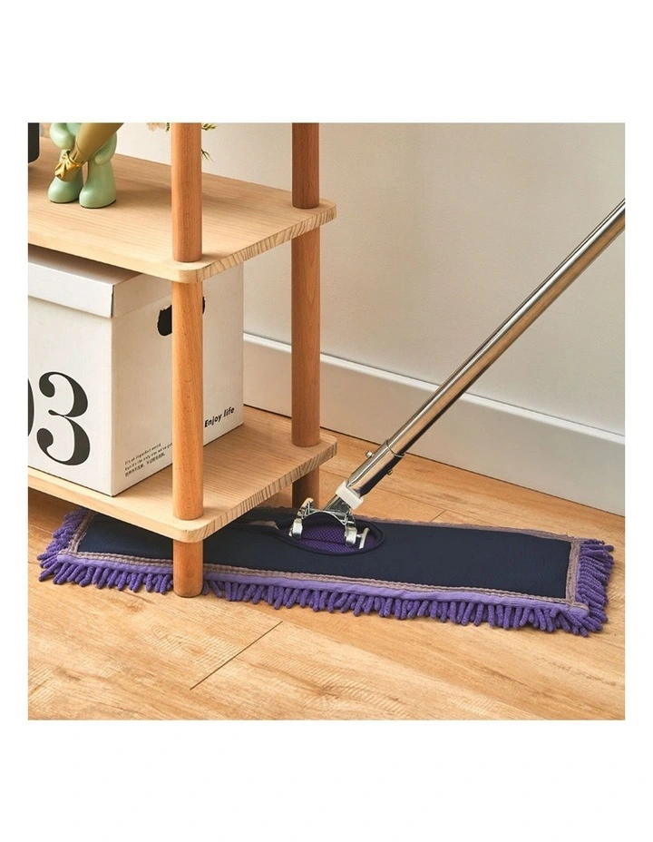 SOGA Flat Mop Replacement Pad 90 x 22cm Purple image 2