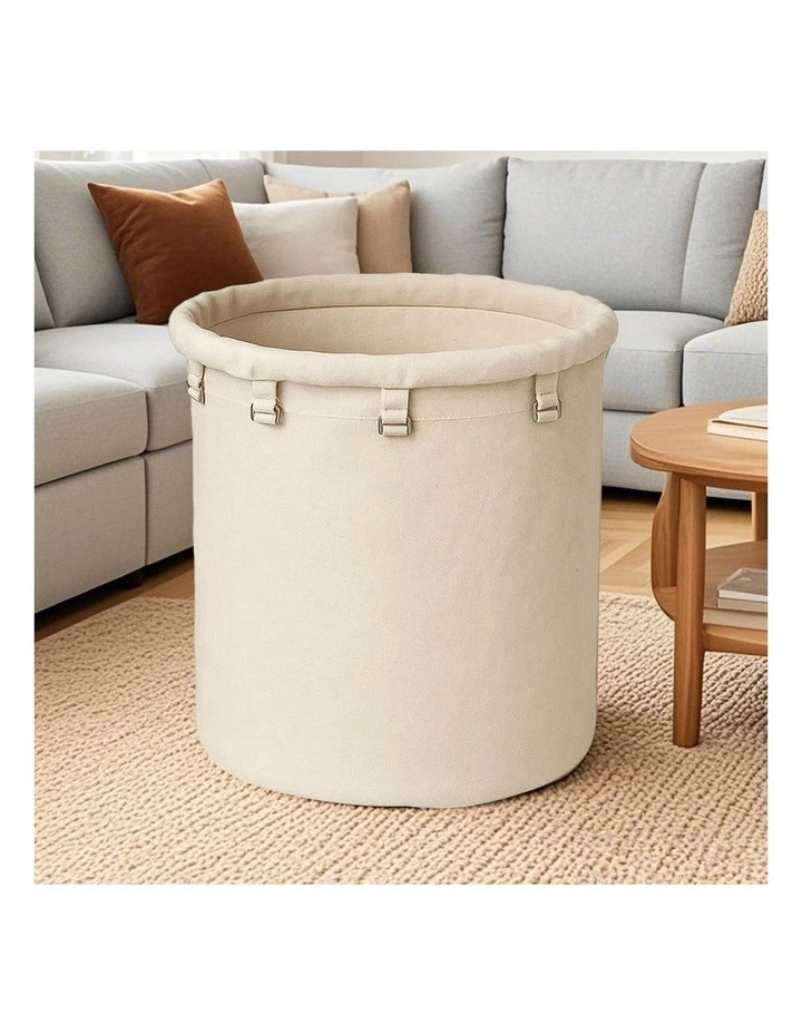 SOGA 33 x 33 x 52cm White Oxford Fabric Replacement Laundry Bag image 2