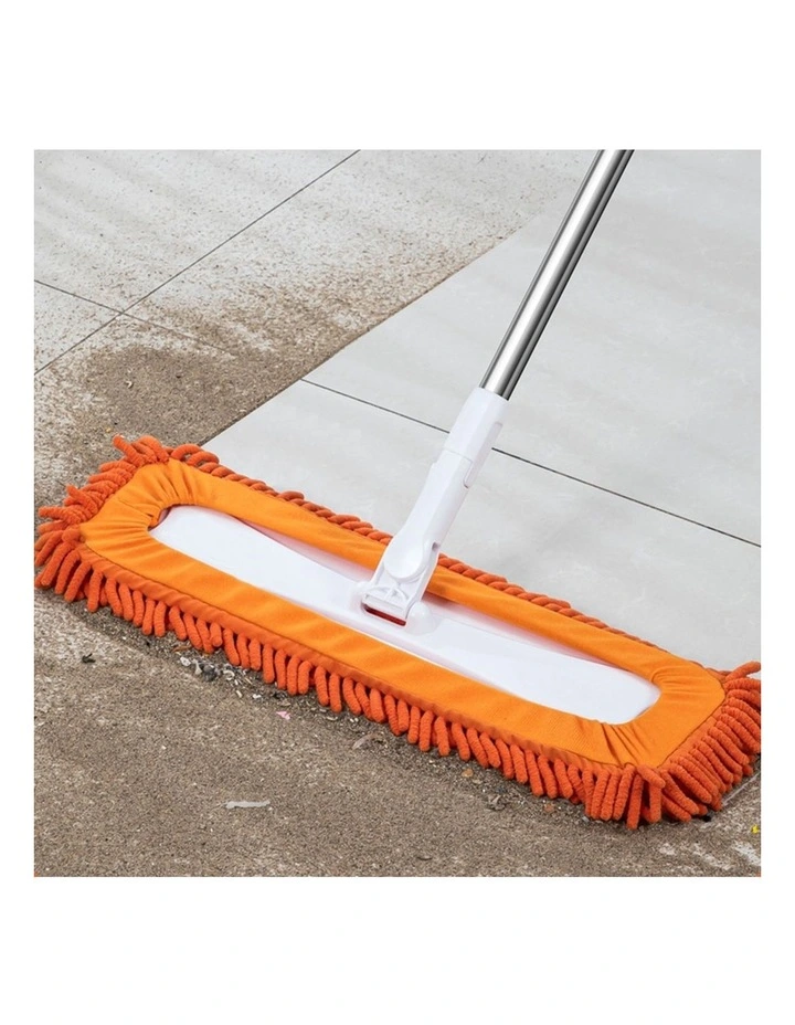 SOGA Flat Mop Replacement Pad 60 x 12cm Orange image 3