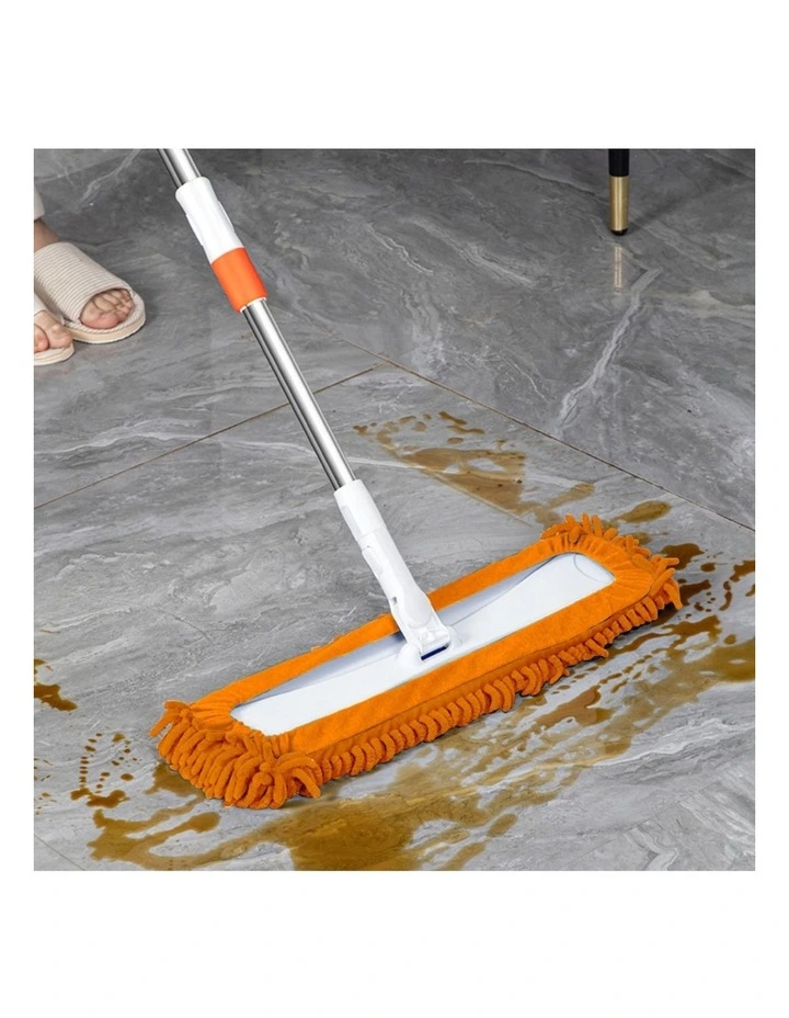 SOGA Flat Mop Replacement Pad 60 x 12cm Orange image 4