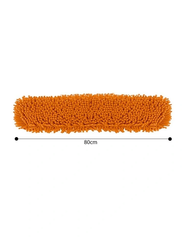 SOGA Flat Mop Replacement Pad 80 x 12cm Orange image 6