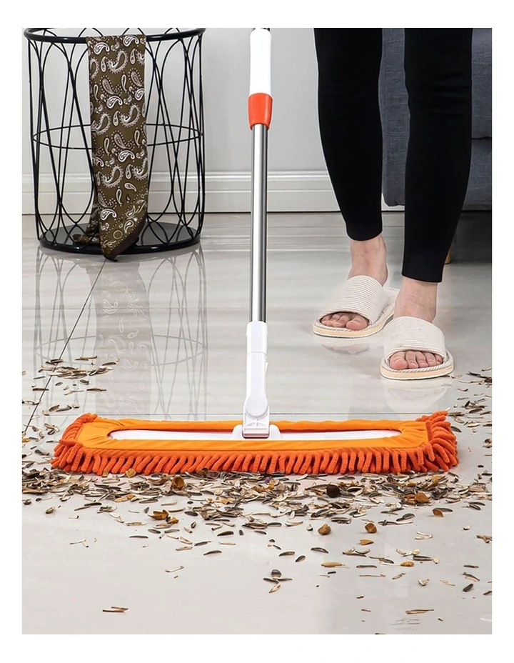 SOGA Flat Mop Replacement Pads 50 x 12cm Orange 2 Pack image 2