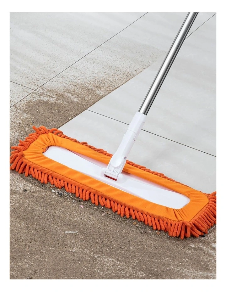 SOGA Flat Mop Replacement Pads 50 x 12cm Orange 2 Pack image 3
