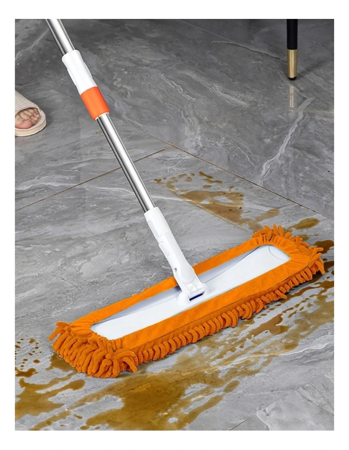 SOGA Flat Mop Replacement Pads 50 x 12cm Orange 2 Pack image 4