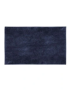 Microplush Large Bath Mat 50 x 80cm Navy