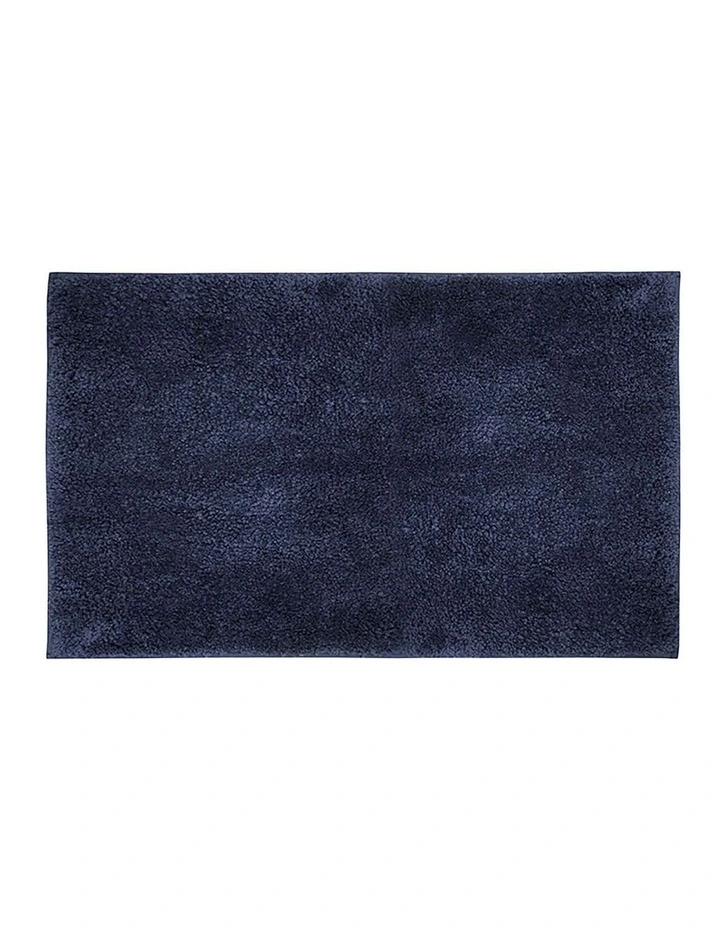 Microplush Large Bath Mat 50 x 80cm Navy image 1