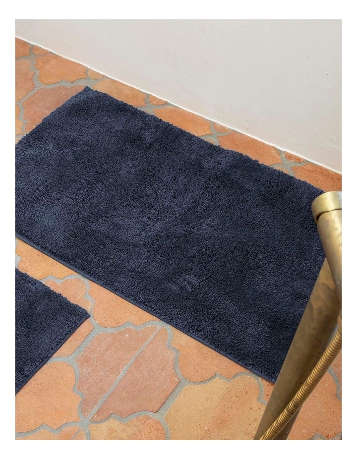 Microplush Contour Mat 50 x 50cm Navy image 2