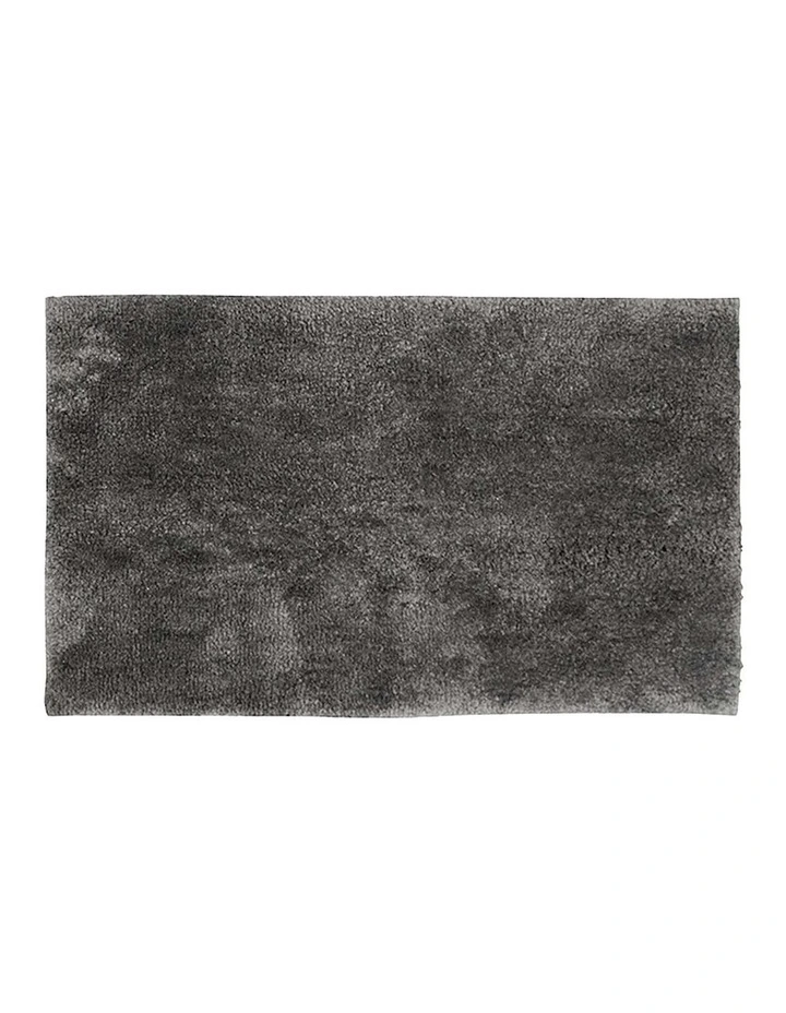 Microplush Large Bath Mat 50 x 80cm Pewter image 1