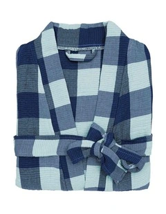 Willow Short Robe Blue
