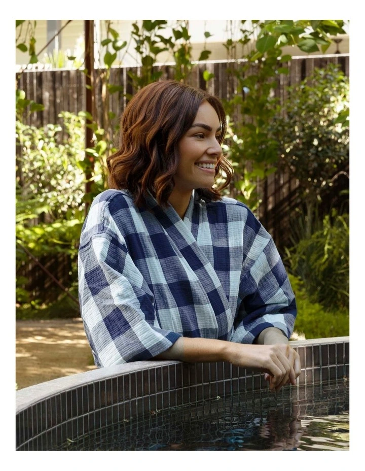 Willow Short Robe Blue image 5