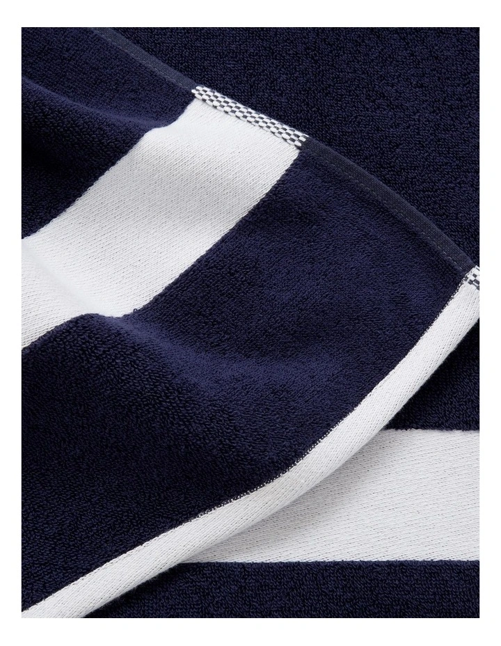 LCasual Bath Sheet in Marine image 3