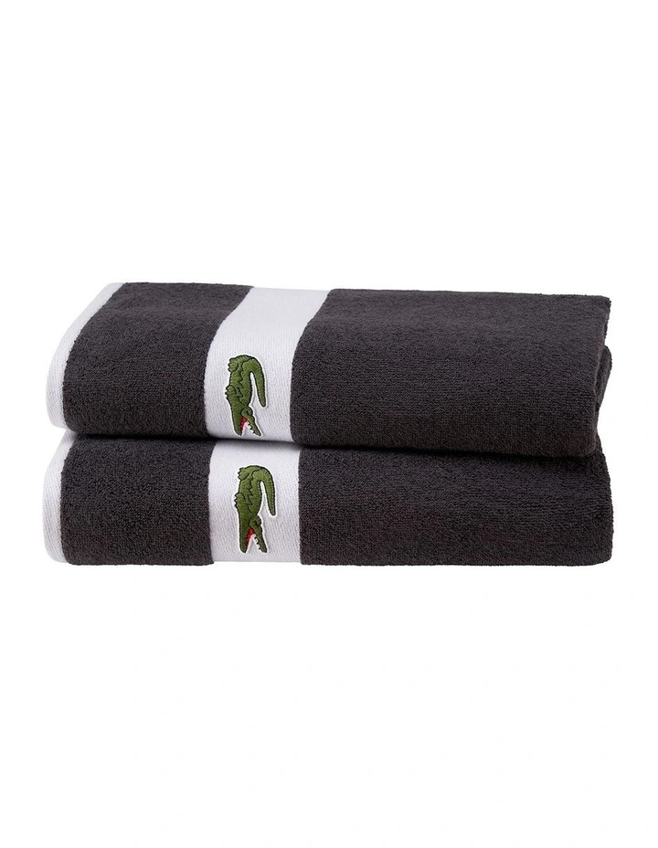 LCasual Bath Sheet in Bitume image 4