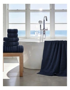 Sandy Bay 6 Piece Towel Set in Navy