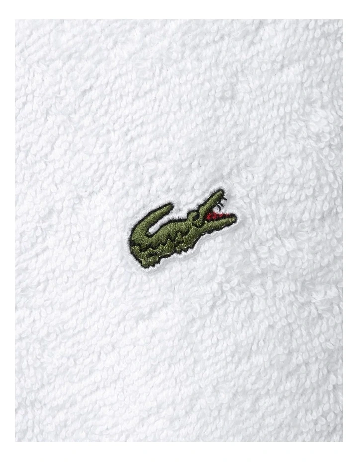 LLecroco Bath Sheet in Blanc image 2