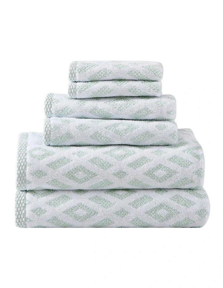 Bimini Towel 6 Piece Set in Coconut Whirlpool image 4