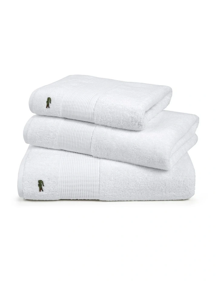 LLecroco Bath Towel in Blanc image 3