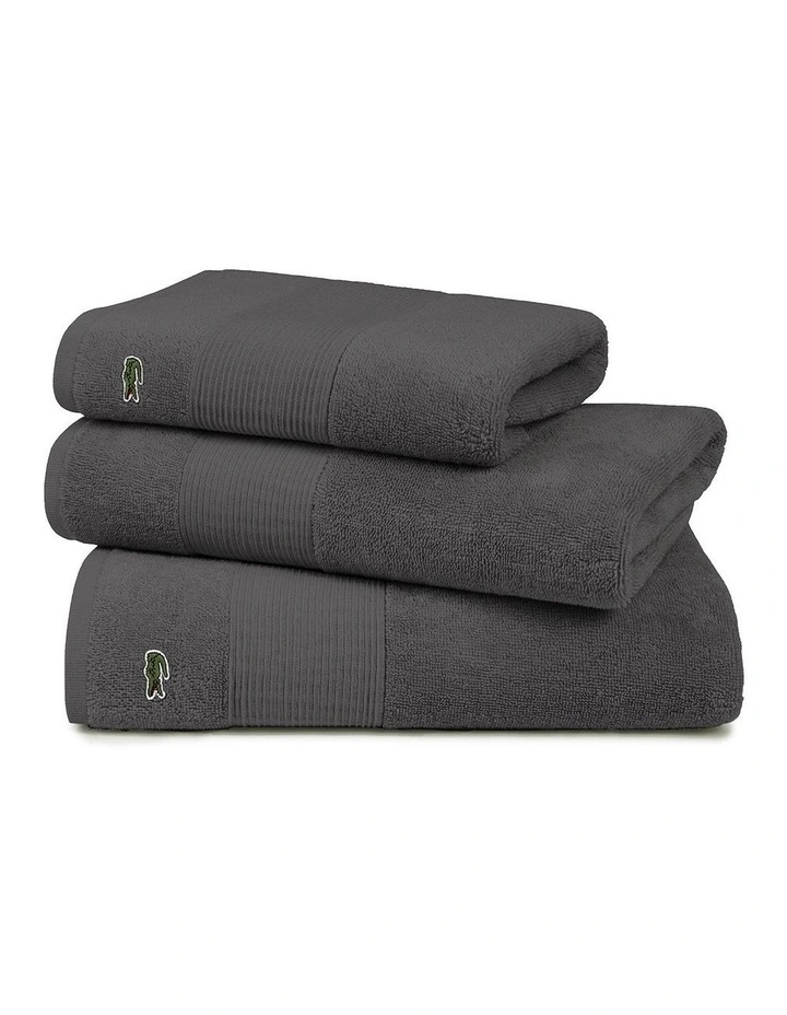 LLecroco Bath Sheet in Bitume image 5