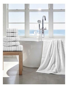 Sandy Bay 6 Piece Towel Set in White