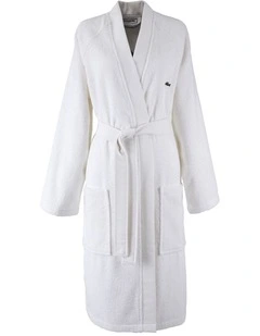 LDefile Bath Robe in White