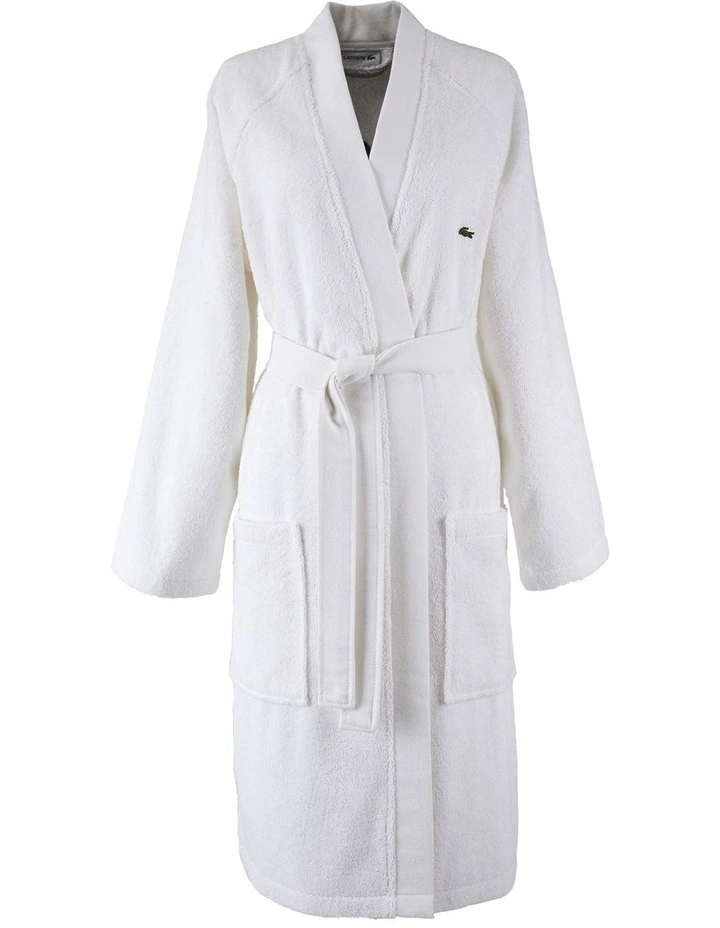 LDefile Bath Robe in White image 1