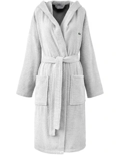 LOpen Bath Robe in Argent