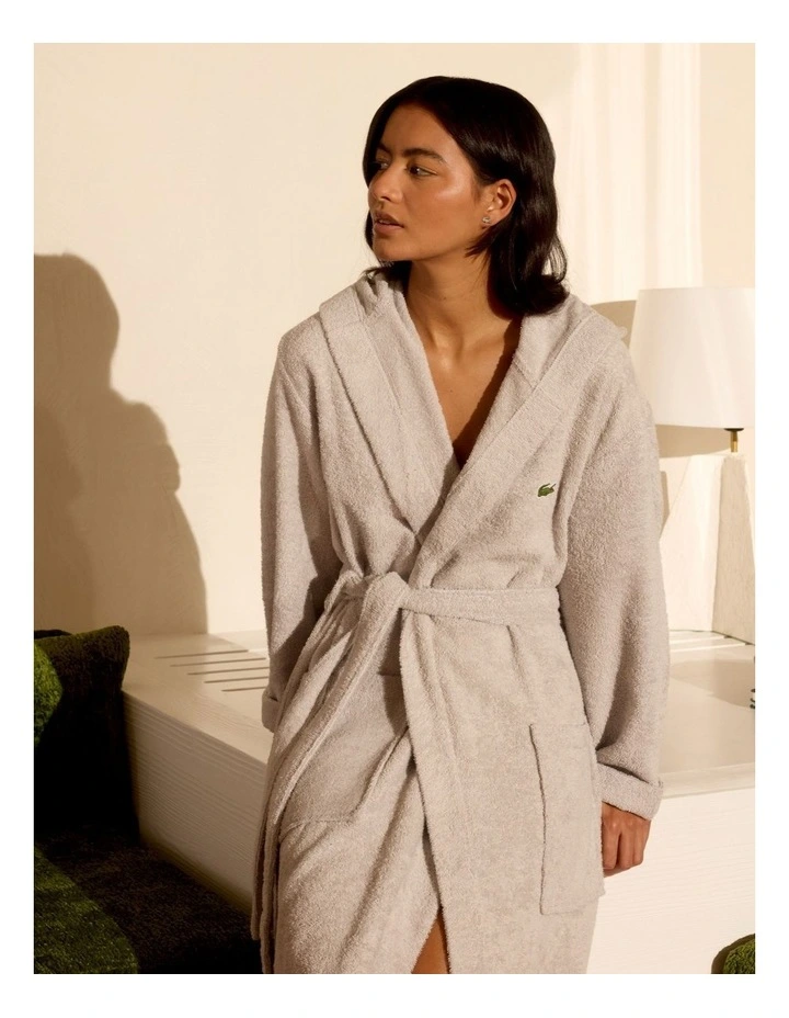 LOpen Bath Robe in Argent image 5