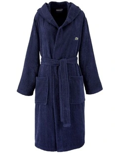 LOpen Bath Robe in Marine