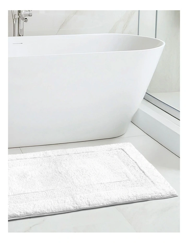 Sandy Bay Bath Mat White image 2