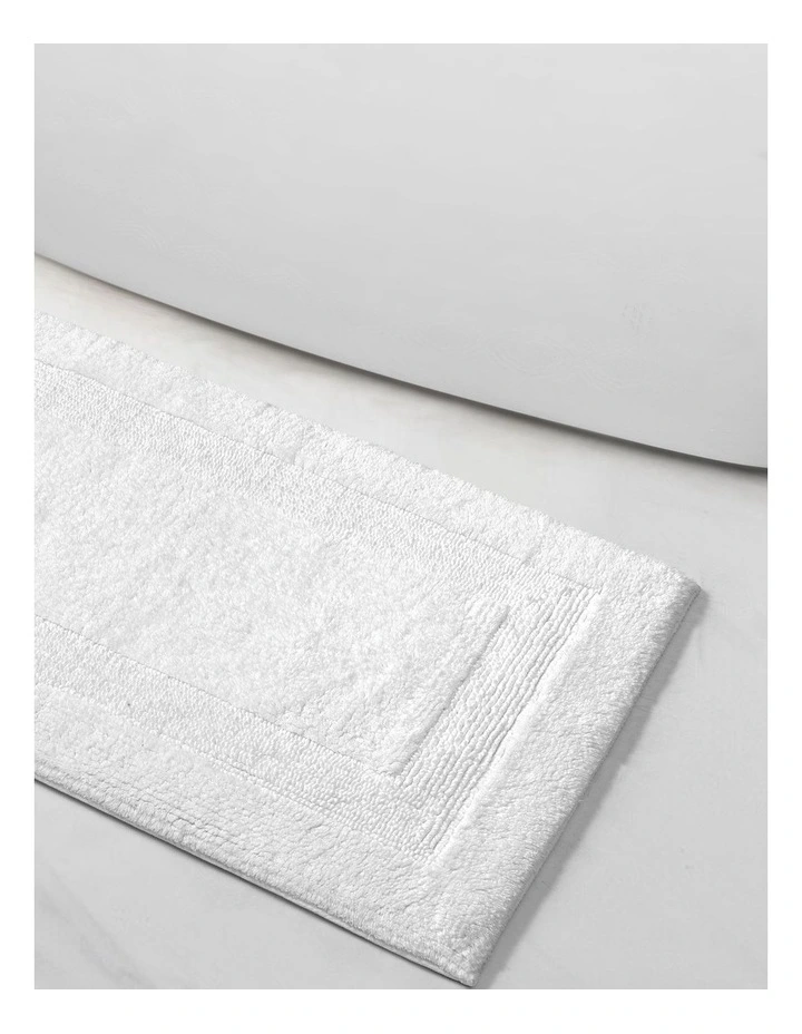 Sandy Bay Bath Mat White image 3