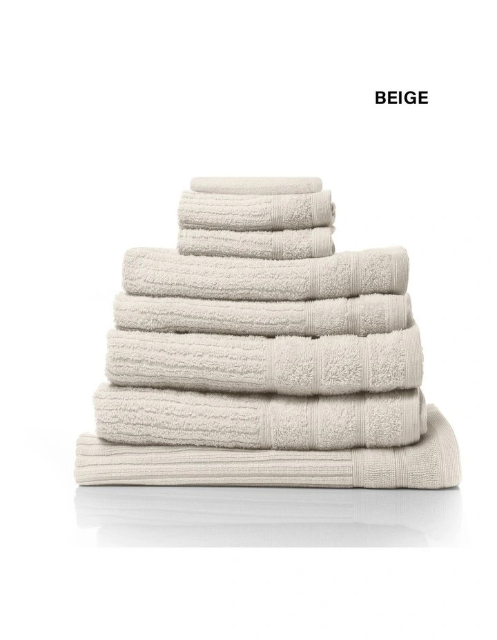 Eden 600GSM 100% Cotton Luxury Bath Towel Set 8 Piece image 4