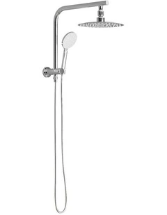 WELS 10 Rain Shower Head Set Round 3-Mode Handheld Shower Gooseneck Chrome