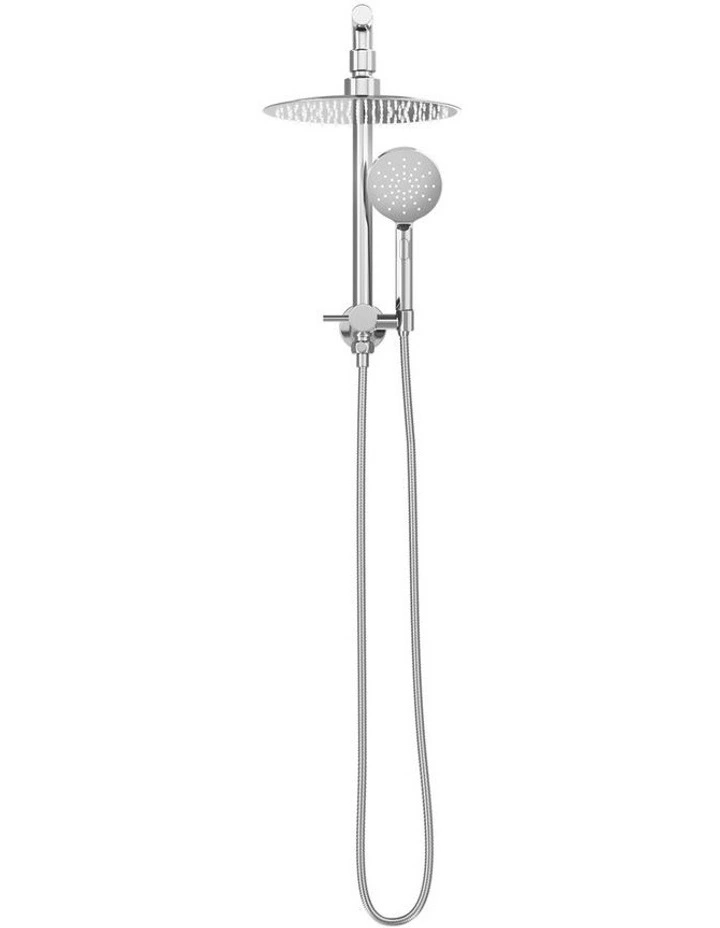WELS 10 Rain Shower Head Set Round 3-Mode Handheld Shower Gooseneck Chrome image 2
