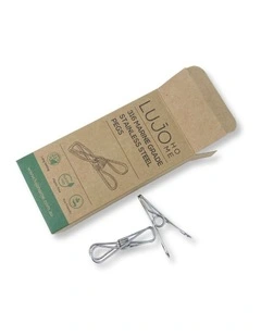 Stainless steel pegs Silver 20 Pack Regular