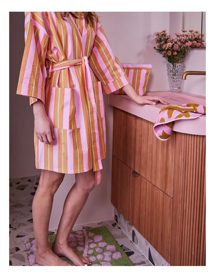 Sunrise Stripe Short Robe image 3