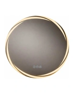 60cm Silver Round LED Bathroom Mirror With Anti-Fog Backlit Design