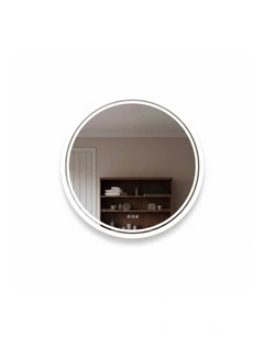Silver Round LED Mirror Anti Fog Backlit Touch Bathroom Vanity Light